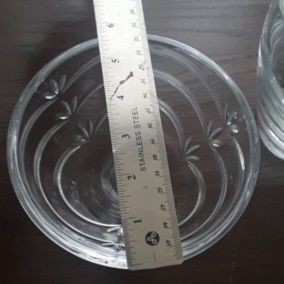 Kathy Ireland Crystal Set Glass Vase & Candy Bowl - Picture 6 of 10